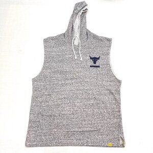 Under Armour‎ Project Rock Men’s Sleeveless Terry Onyx Brahma Hoodie Size Medium